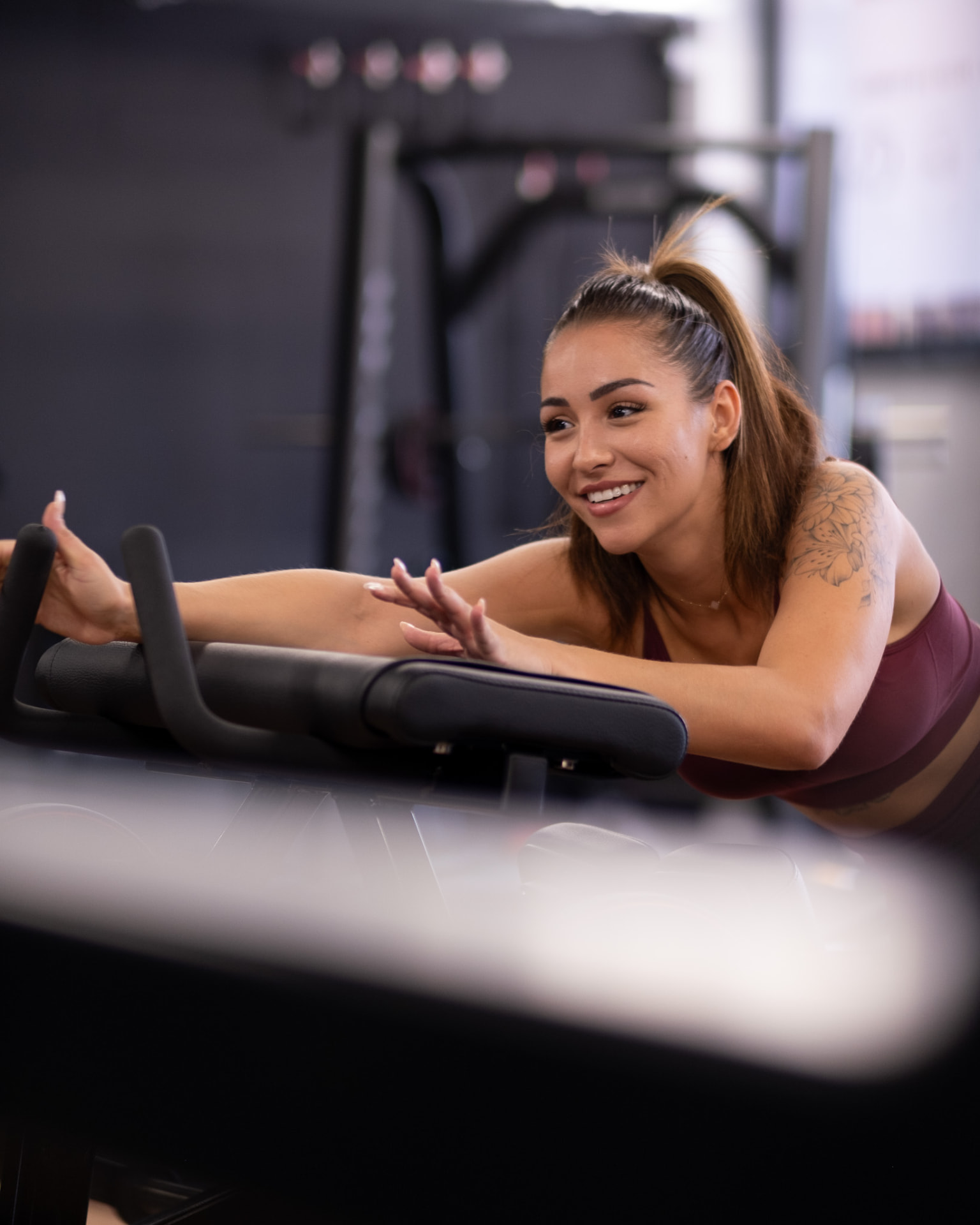 Espace cardio et rameur Concept2 du Beexfit Studio Montreux
