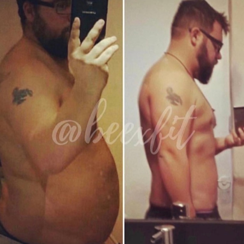Transformation avant / après d’un membre Beexfit