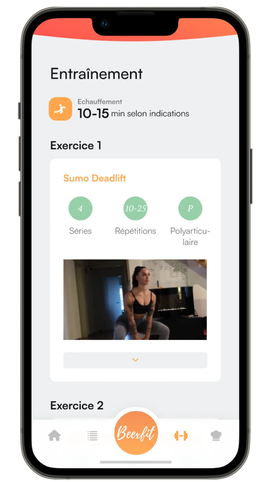 Plan d'entraînement Beexfit