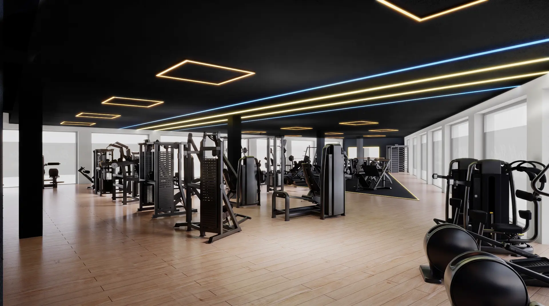Plateau musculation Beexfit Studio Châtel-St-Denis