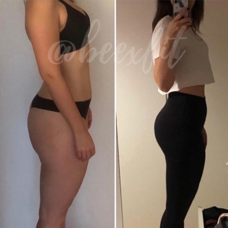 Transformation avant / après d’un membre Beexfit