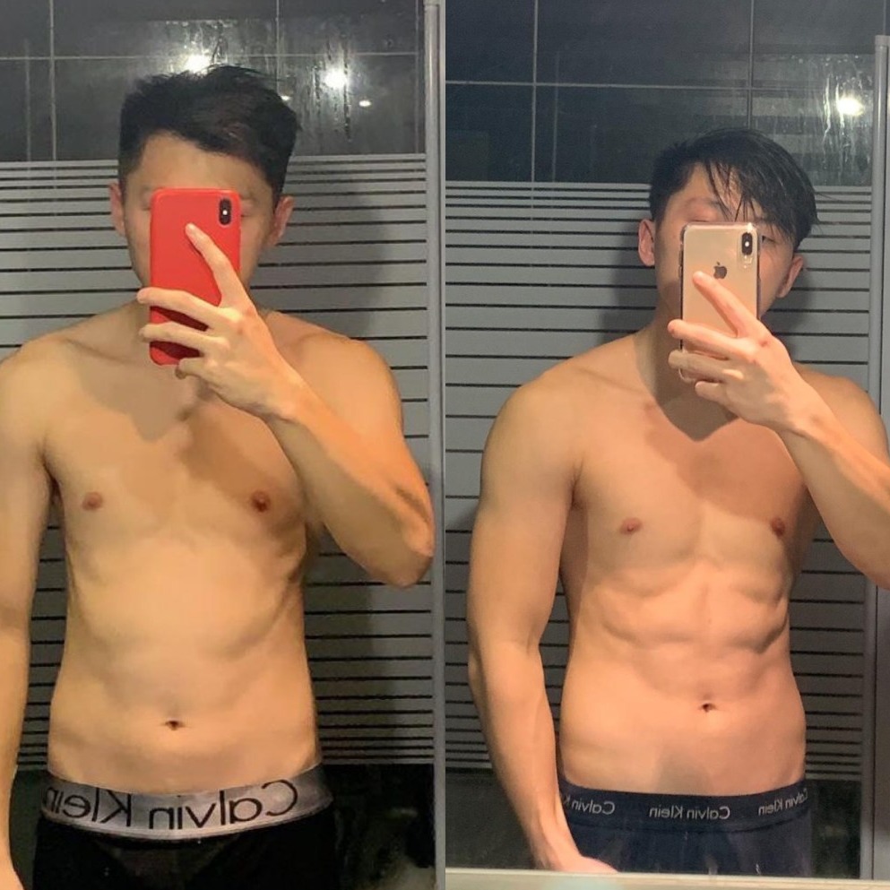 Transformation avant / après d’un membre Beexfit