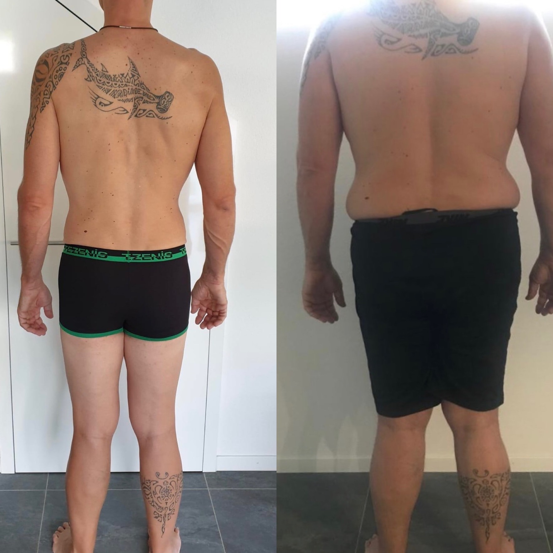 Transformation avant / après d’un membre Beexfit